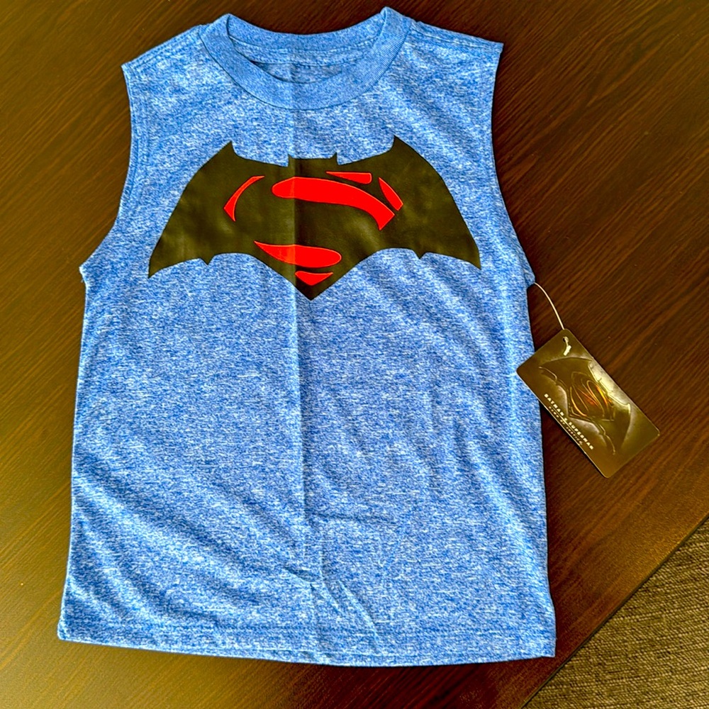 DC Comics Blue and Red Tank Top